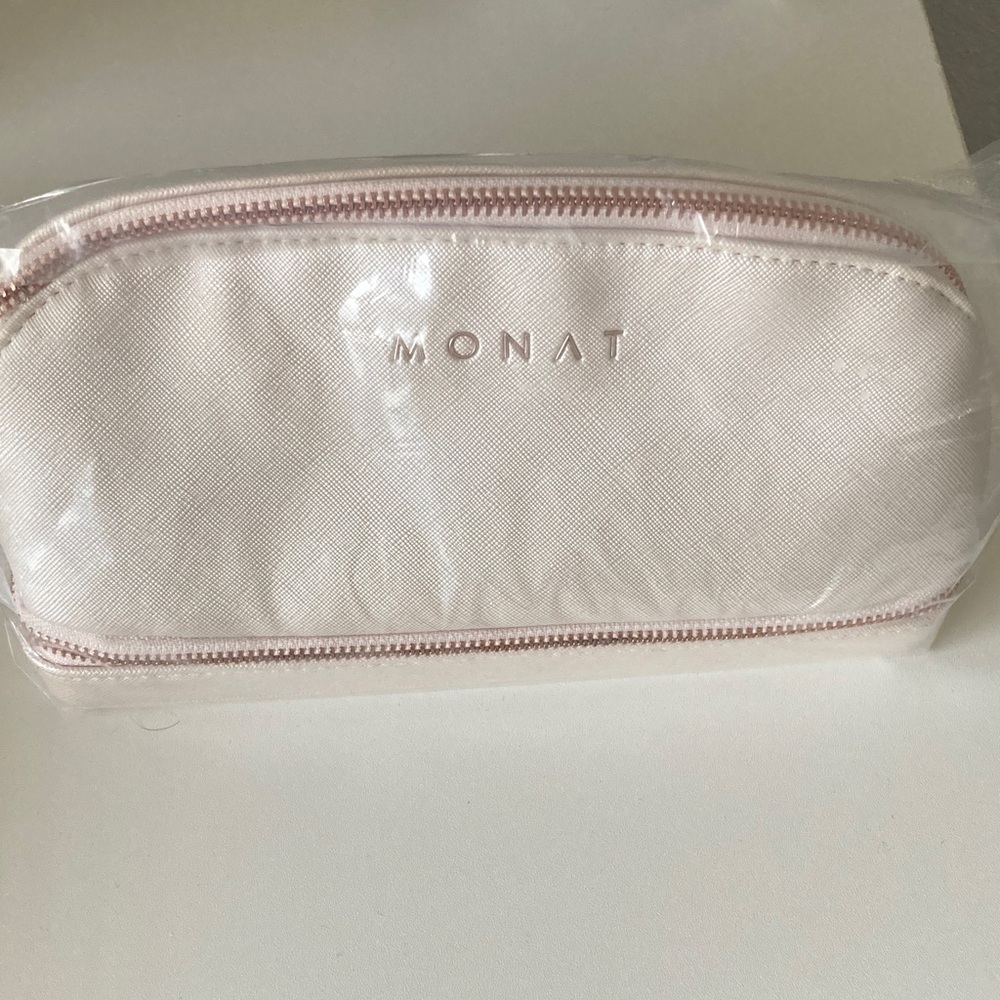 MONAT Blush Pink Travel Cosmetic Bag with Jewelry Holder - NEW IN PACKAGE